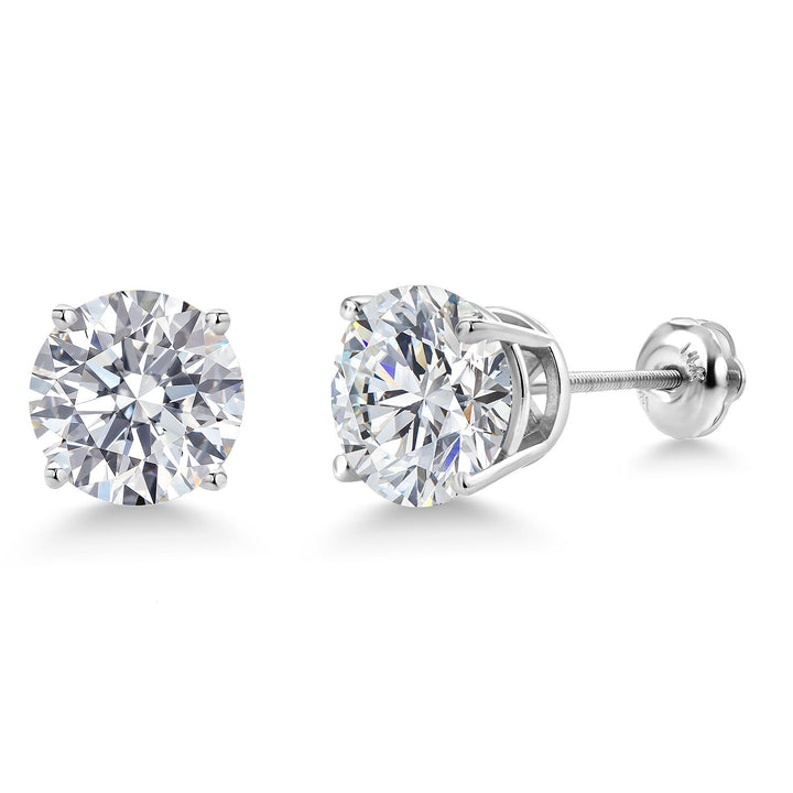 6.00 Carat - IGI Certified_14K White Gold_Earrings in 14K White Gold