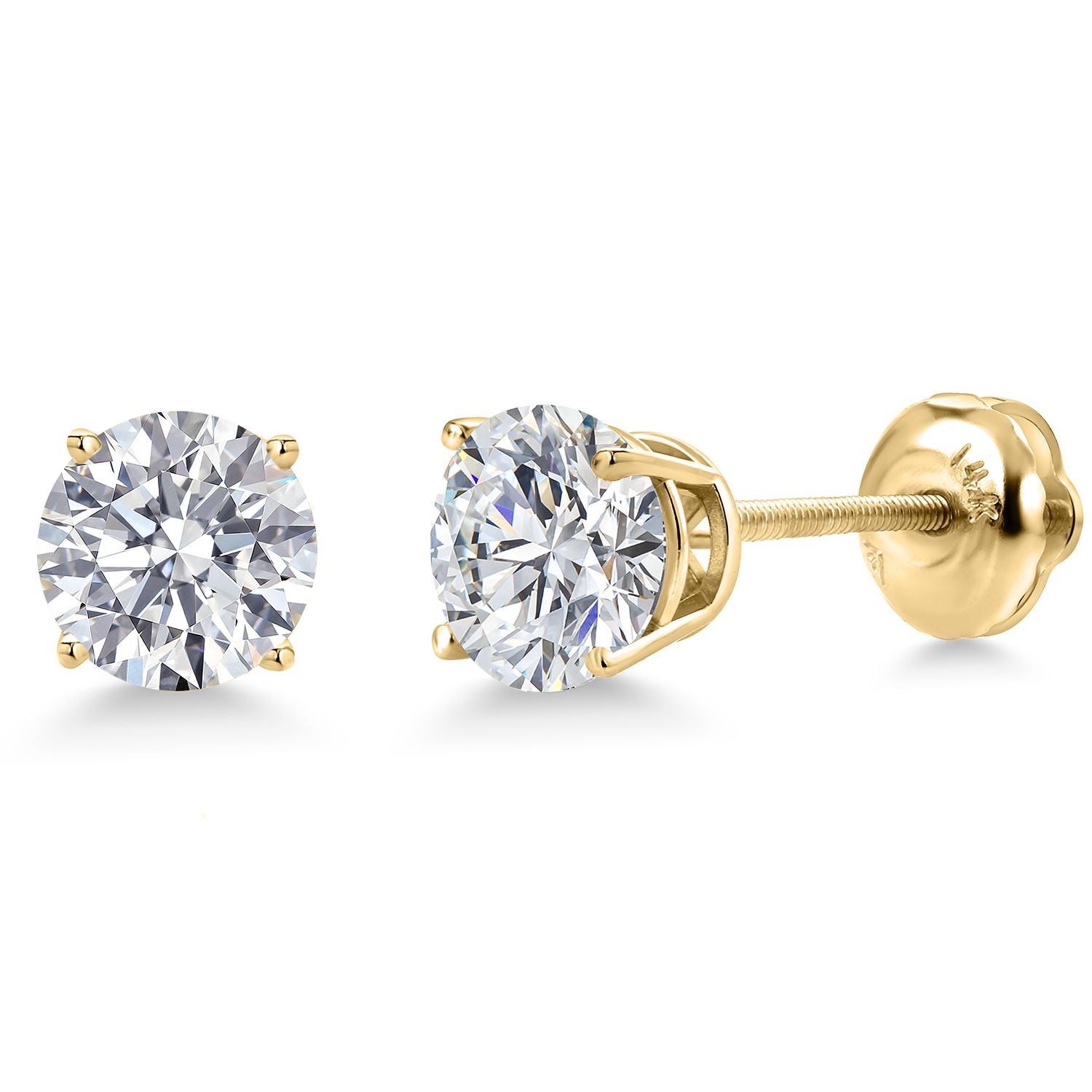 3.00 Carat - IGI Certified_14K Yellow Gold_Earrings in 14K Yellow Gold