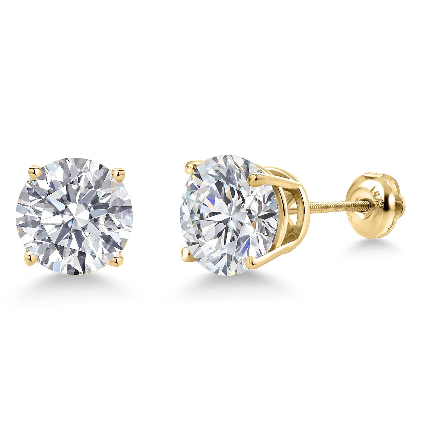 6.00 Carat_Yellow Gold_Earrings in 14K Yellow Gold