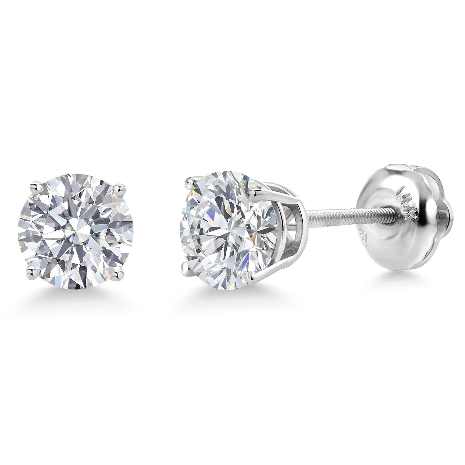 Earrings in 14K White Gold