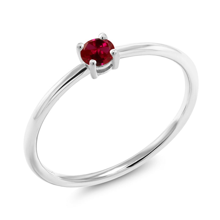 Created Ruby - July_5_Ring in 10K White Gold