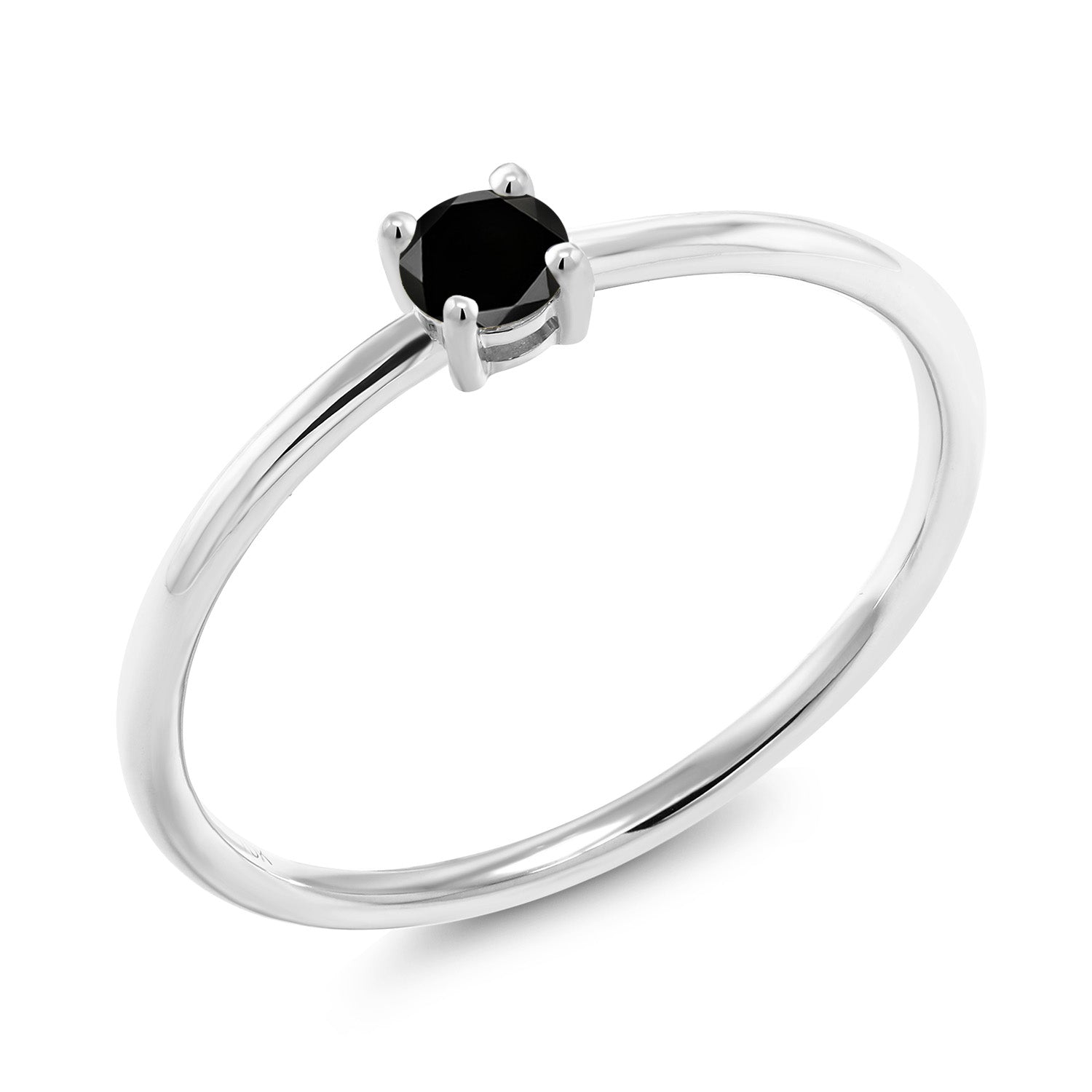 Black Diamond - April_6_Ring in 10K White Gold