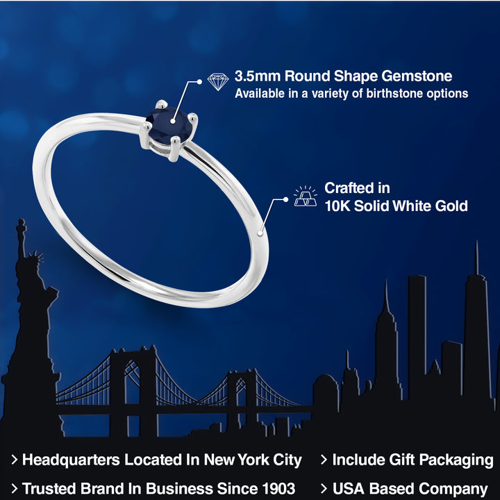 Ring in 10K White Gold