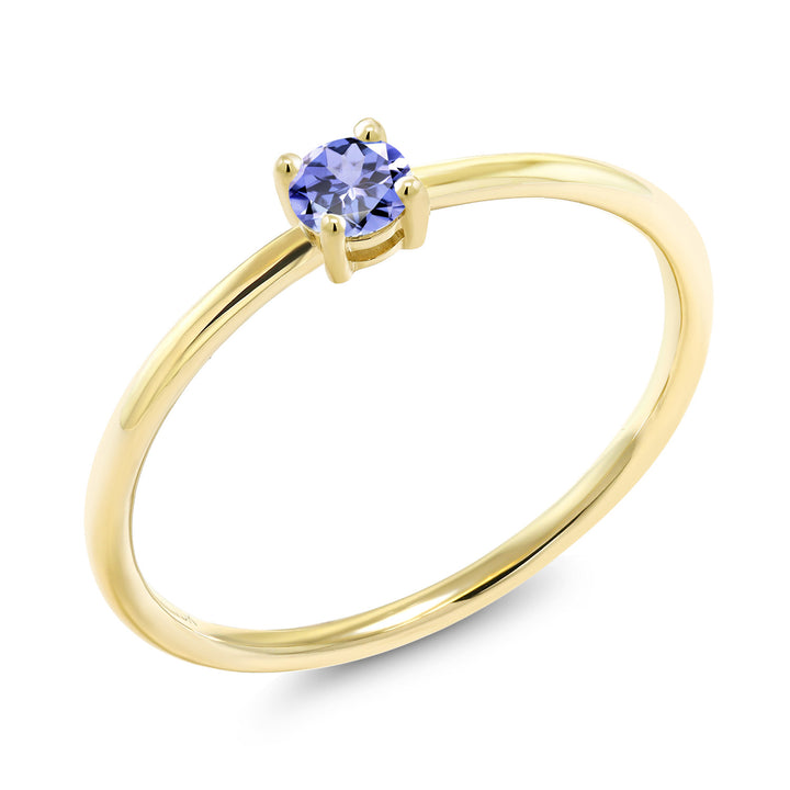 Tanzanite_5_Ring in 10K Yellow Gold