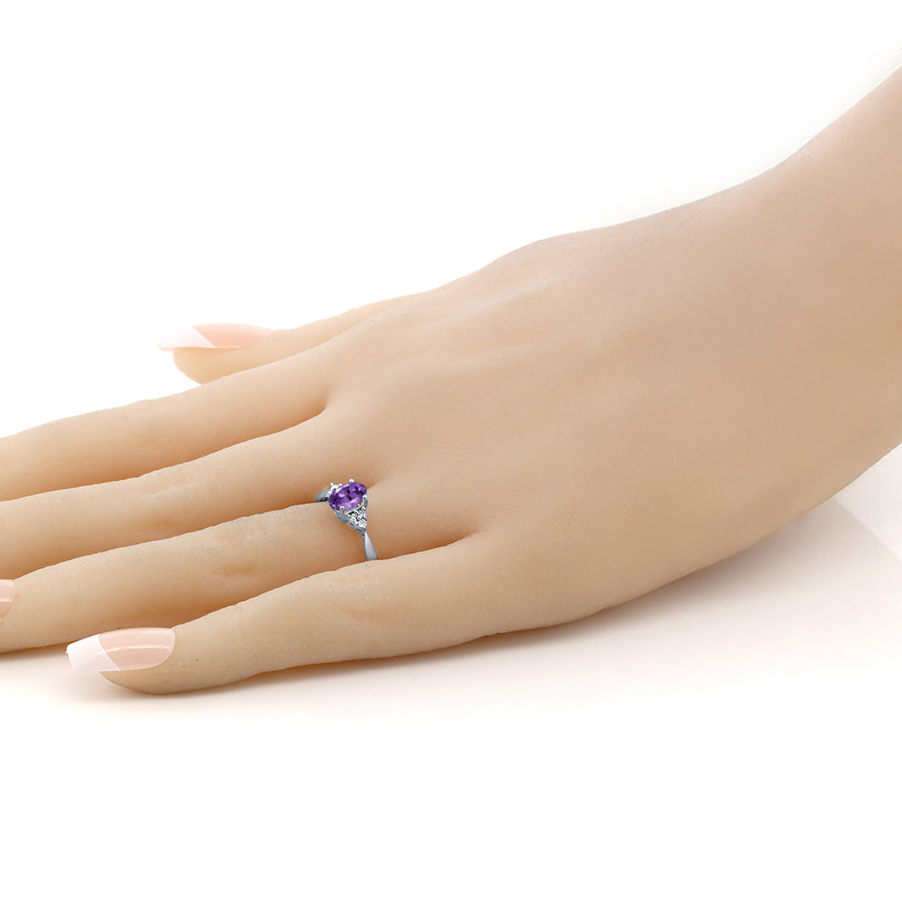 White Lab Grown Diamond - April_9_Ring in 14K White Gold