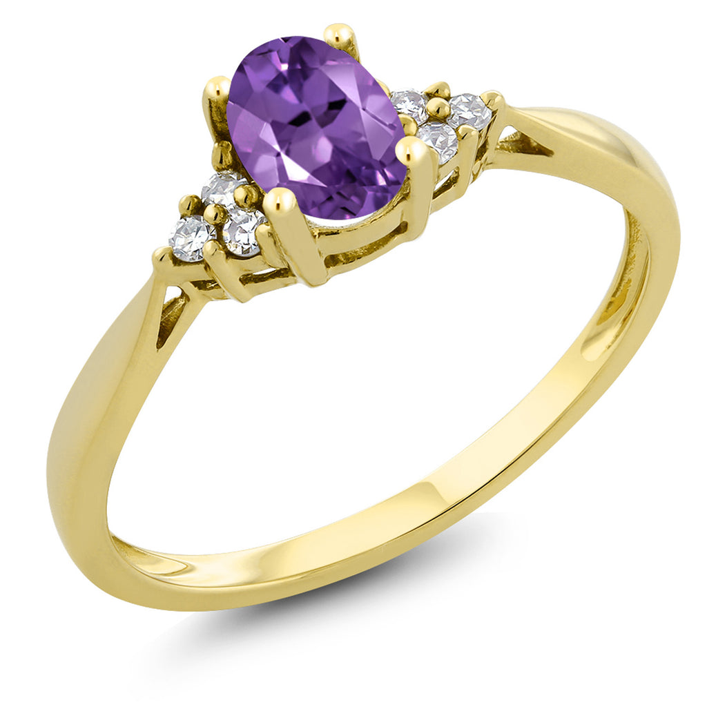 Amethyst - February_8_Ring in 14K Yellow Gold