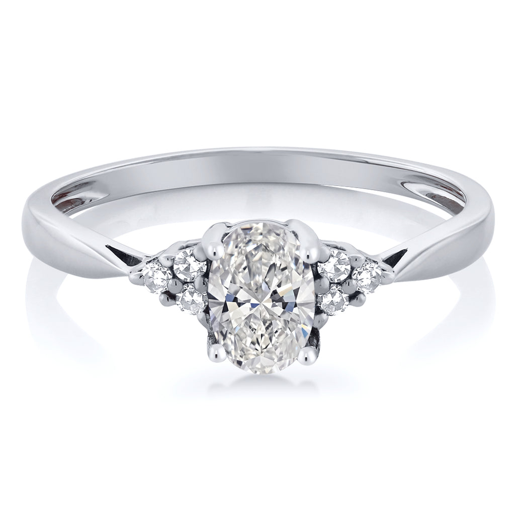 White Lab Grown Diamond - April_9_Ring in 14K White Gold