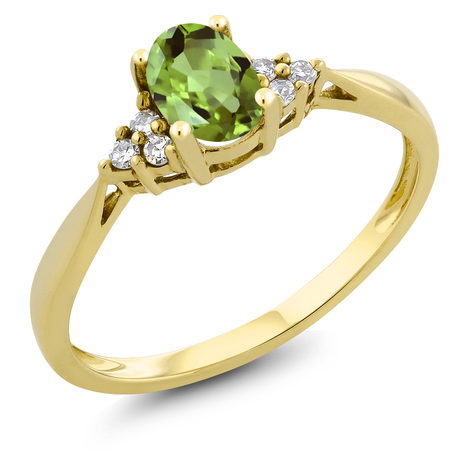 Peridot - August_5_Ring in 14K Yellow Gold