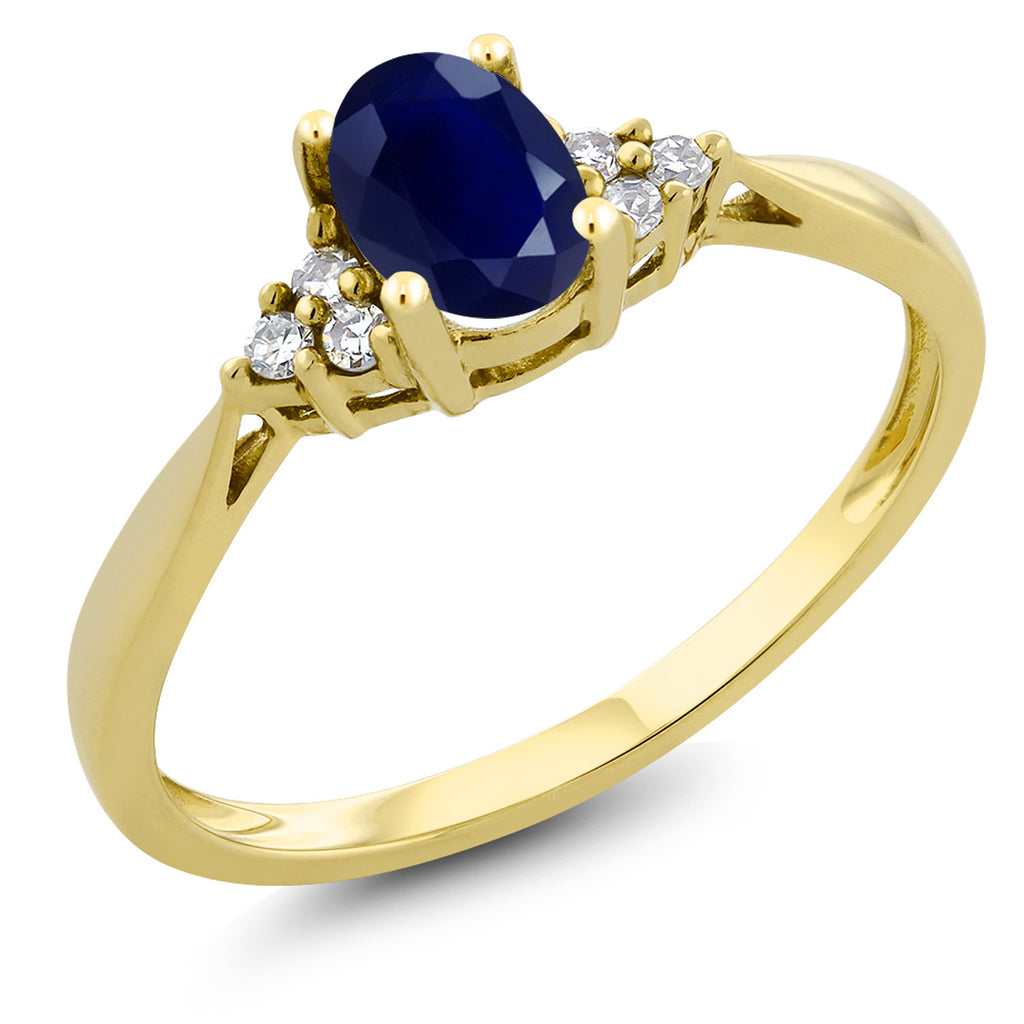 Blue Sapphire - September_8_Ring in 14K Yellow Gold