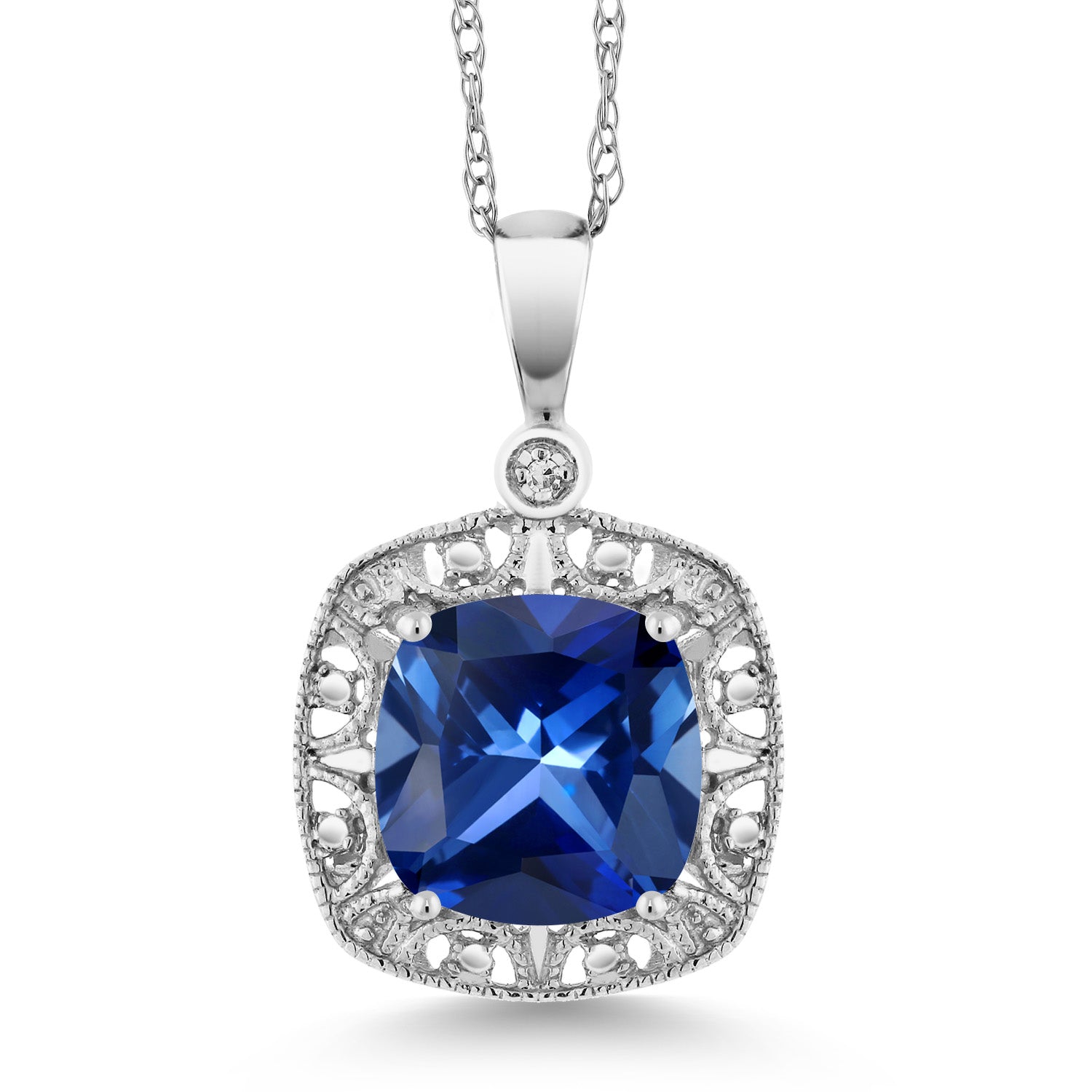 Necklace in 10K White Gold