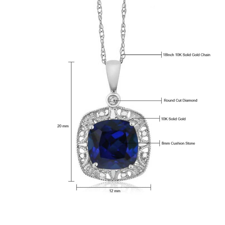 Necklace in 10K White Gold