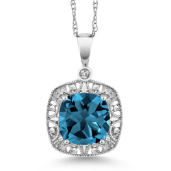 Pendant in 10K White Gold