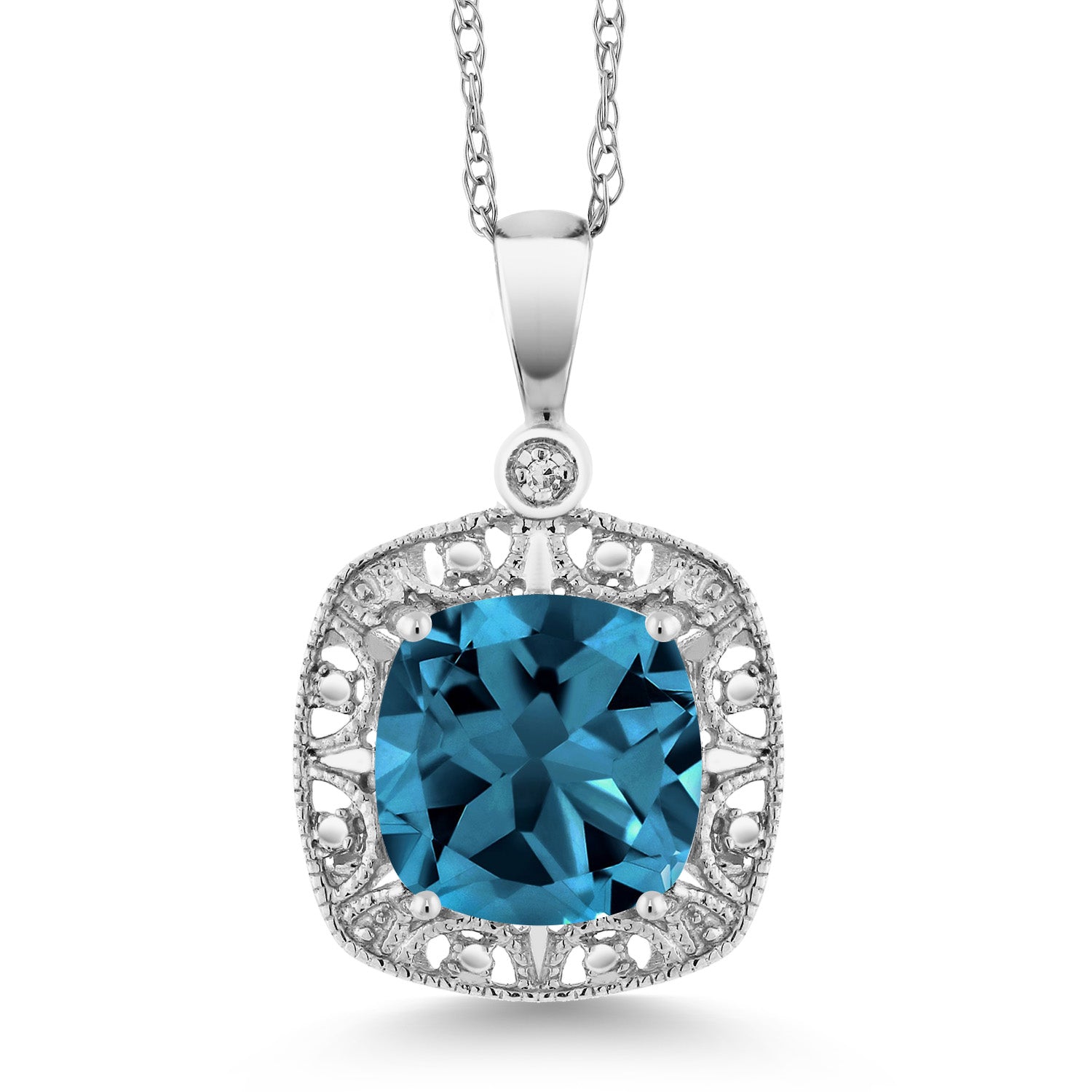 Pendant in 10K White Gold