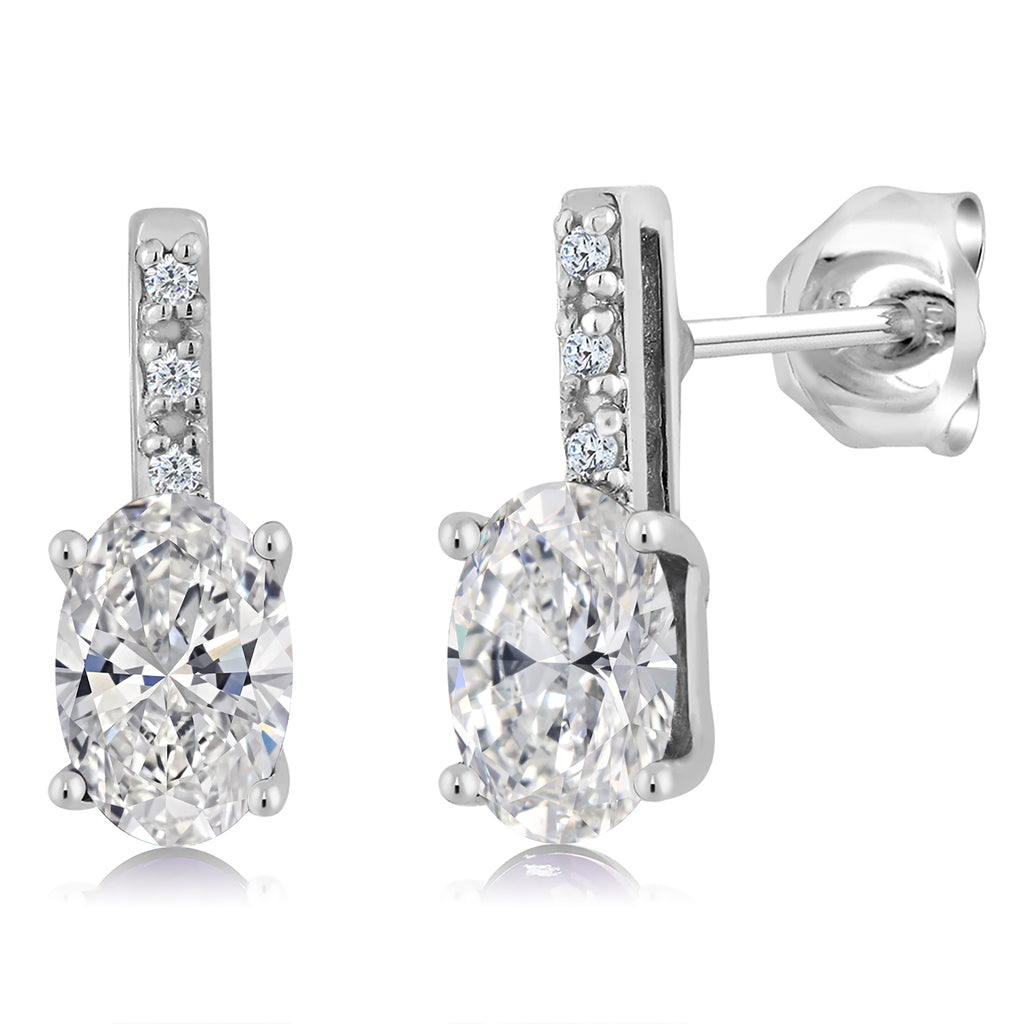 Earrings in 14K White Gold