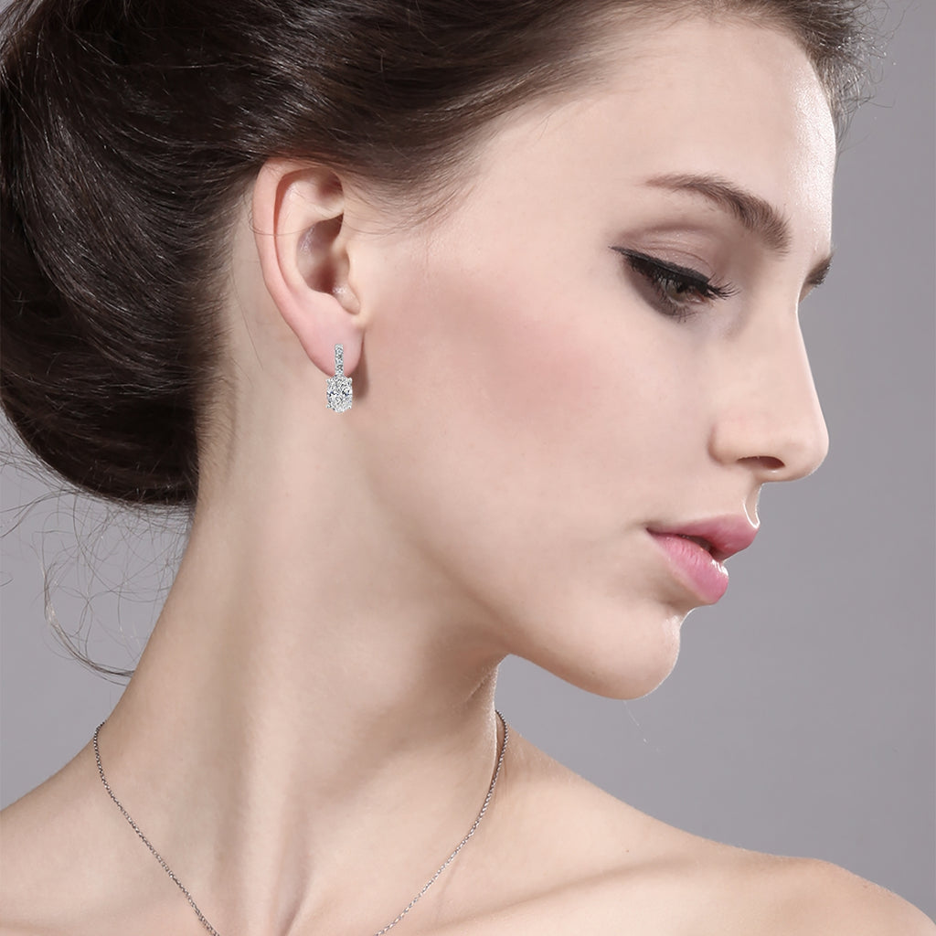 Earrings in 14K White Gold