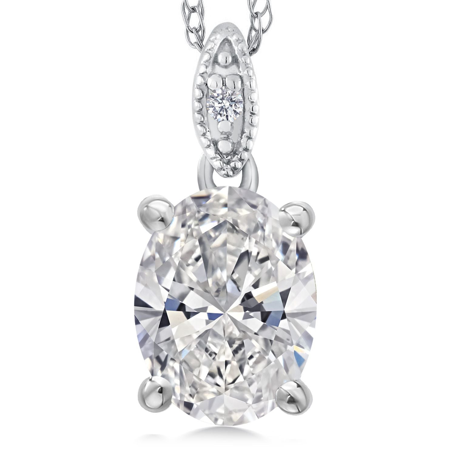 Pendant in 10K White Gold