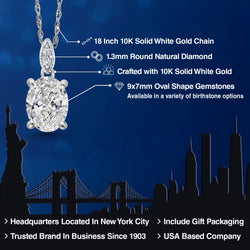 Pendant in 10K White Gold