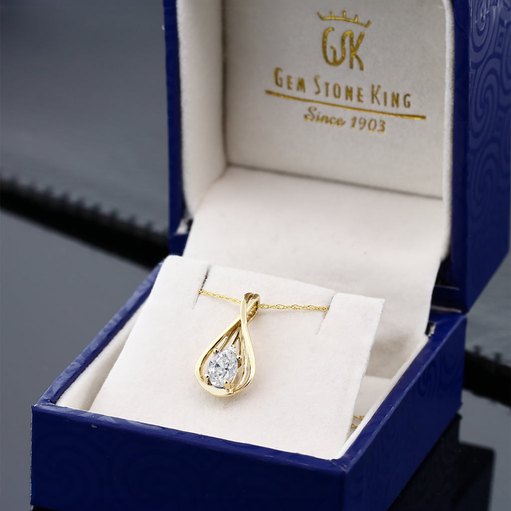 Lab Grown Diamond_Pendant in 10K Yellow Gold