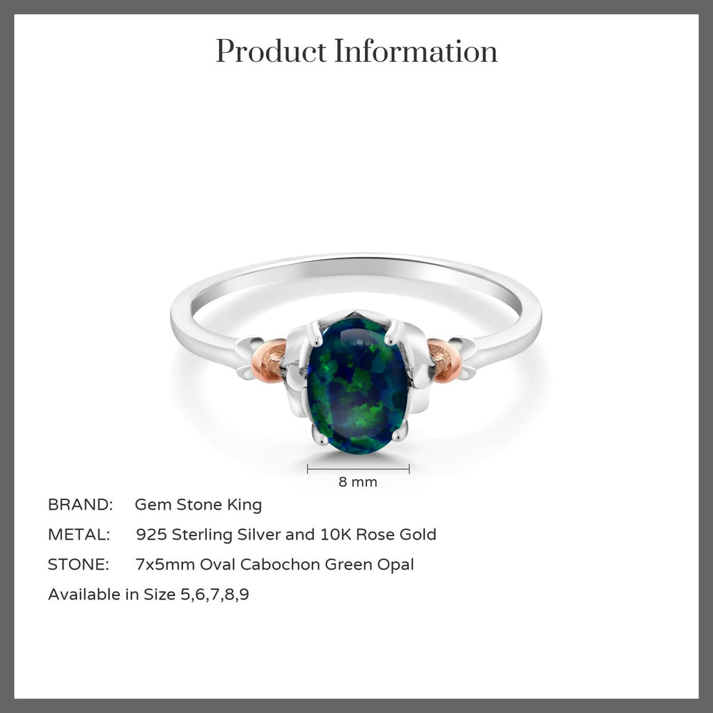 Ring in 925 Sterling Silver and 10K Rose Gold