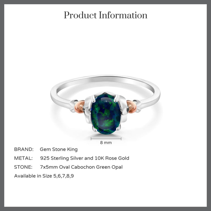 Ring in 925 Sterling Silver and 10K Rose Gold