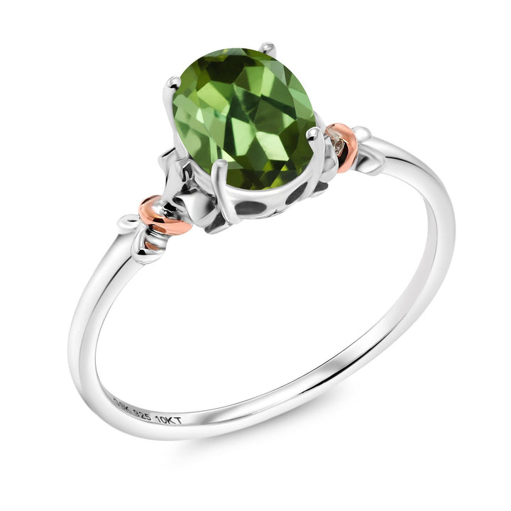 Ring in 925 Sterling Silver and 10K Rose Gold