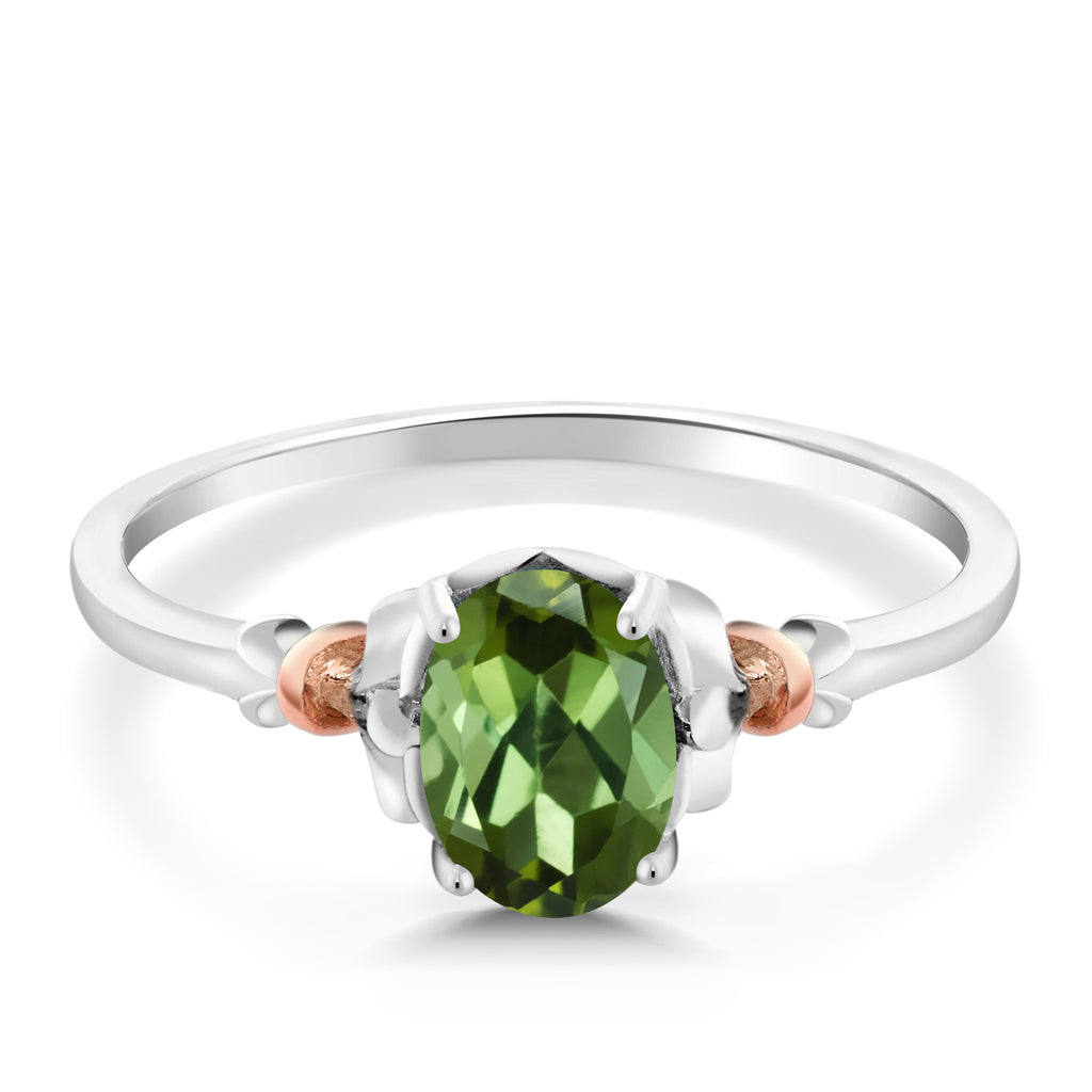 Ring in 925 Sterling Silver and 10K Rose Gold