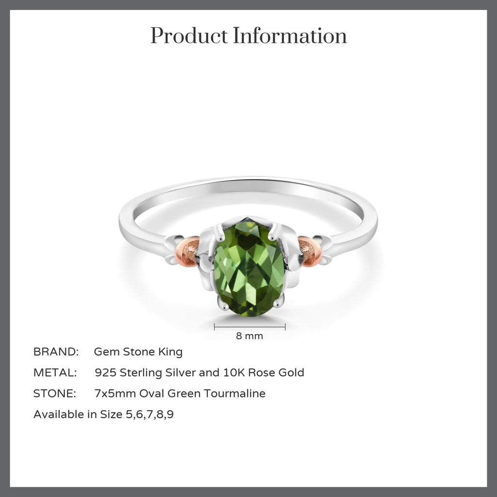 Ring in 925 Sterling Silver and 10K Rose Gold