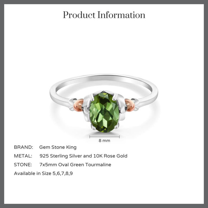 Ring in 925 Sterling Silver and 10K Rose Gold