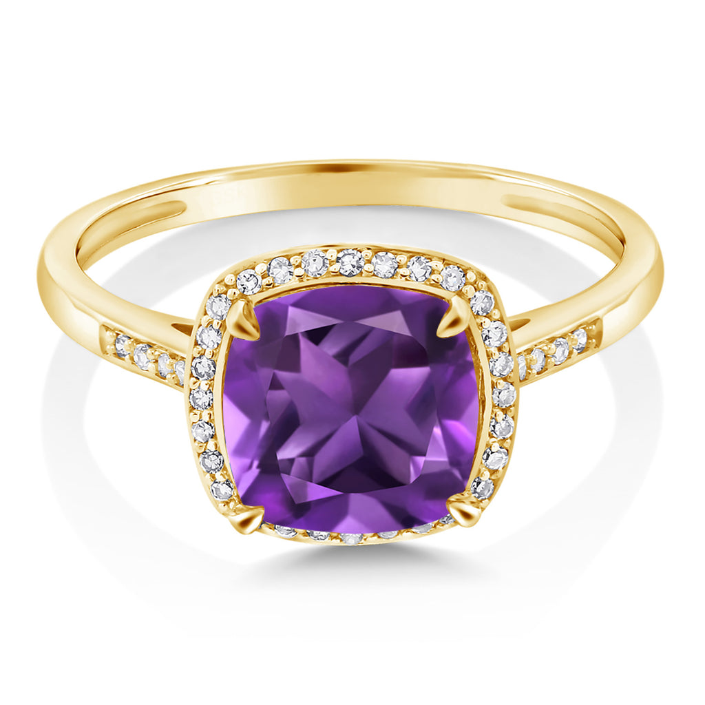 Amethyst - February_6_Ring in 10K Yellow Gold