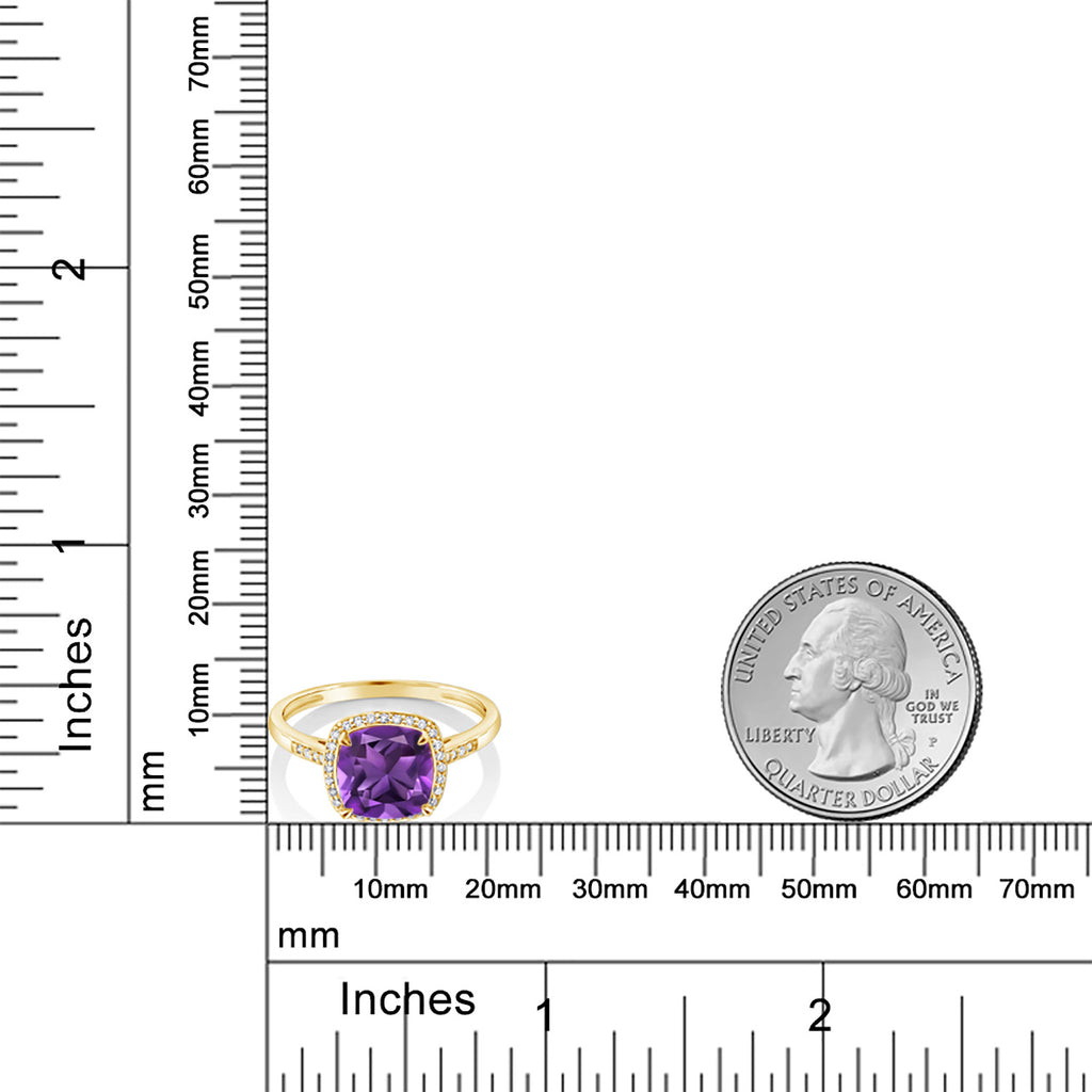 Amethyst - February_6_Ring in 10K Yellow Gold