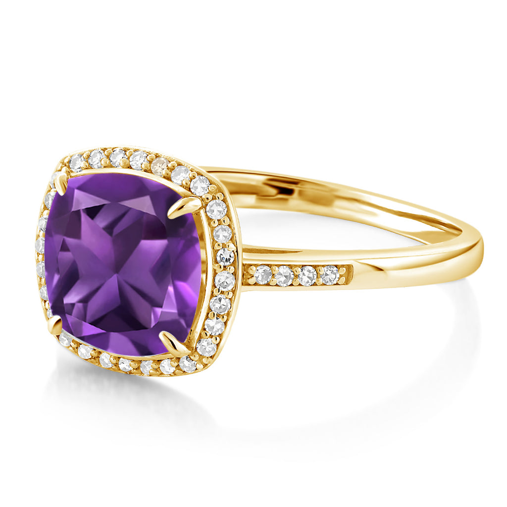 Amethyst - February_6_Ring in 10K Yellow Gold