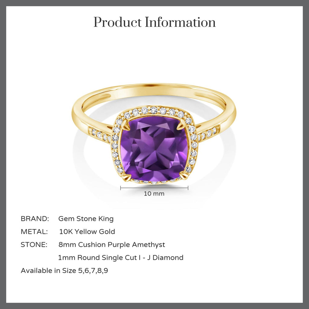 Amethyst - February_6_Ring in 10K Yellow Gold