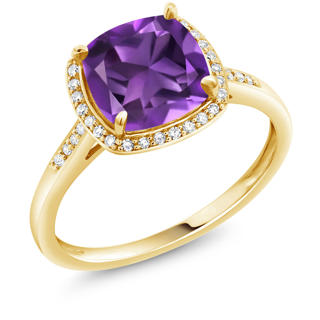 Amethyst - February_6_Ring in 10K Yellow Gold