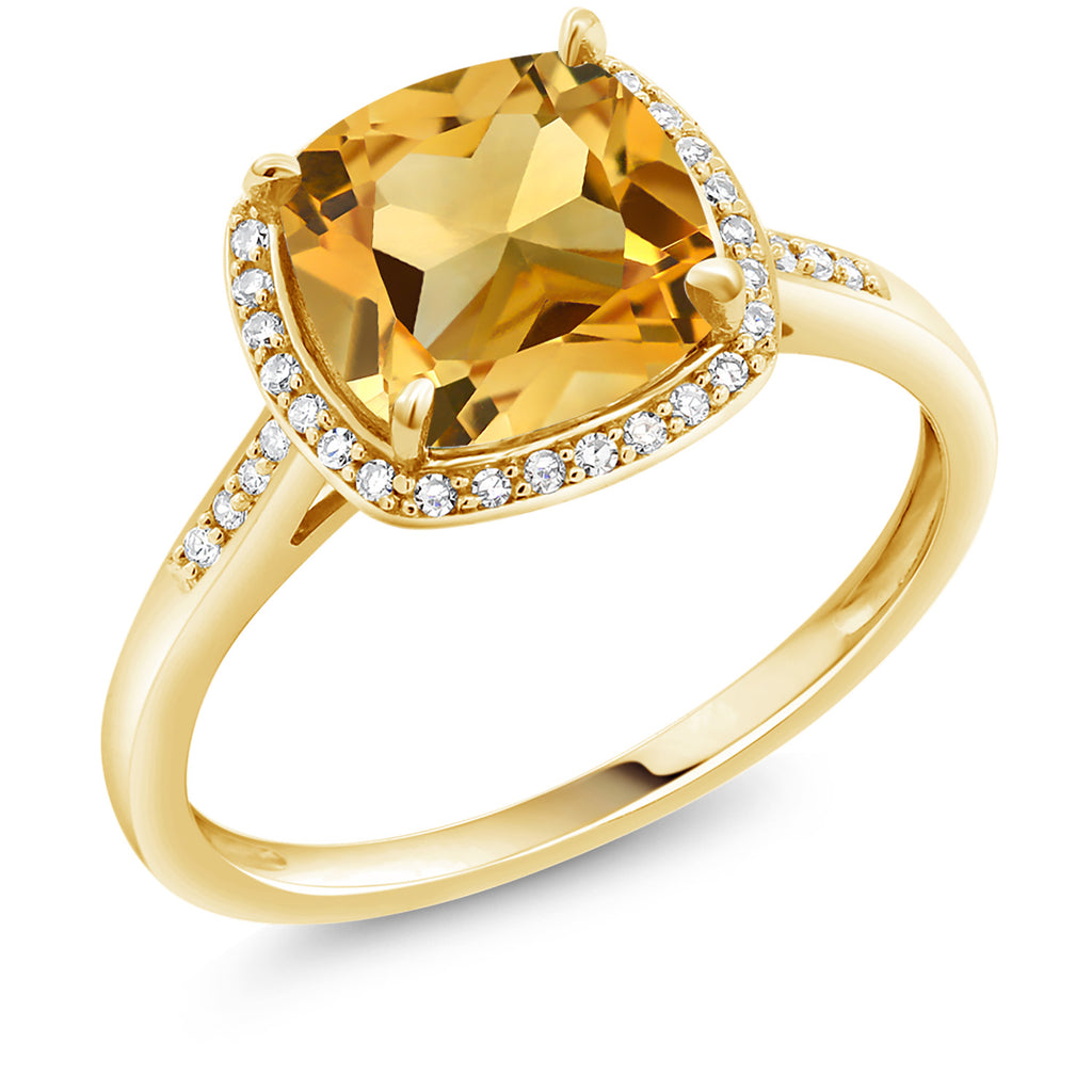 Citrine - November_8_Ring in 10K Yellow Gold