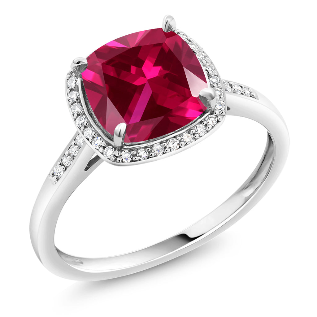 Created Ruby - July_7_Ring in 10K White Gold