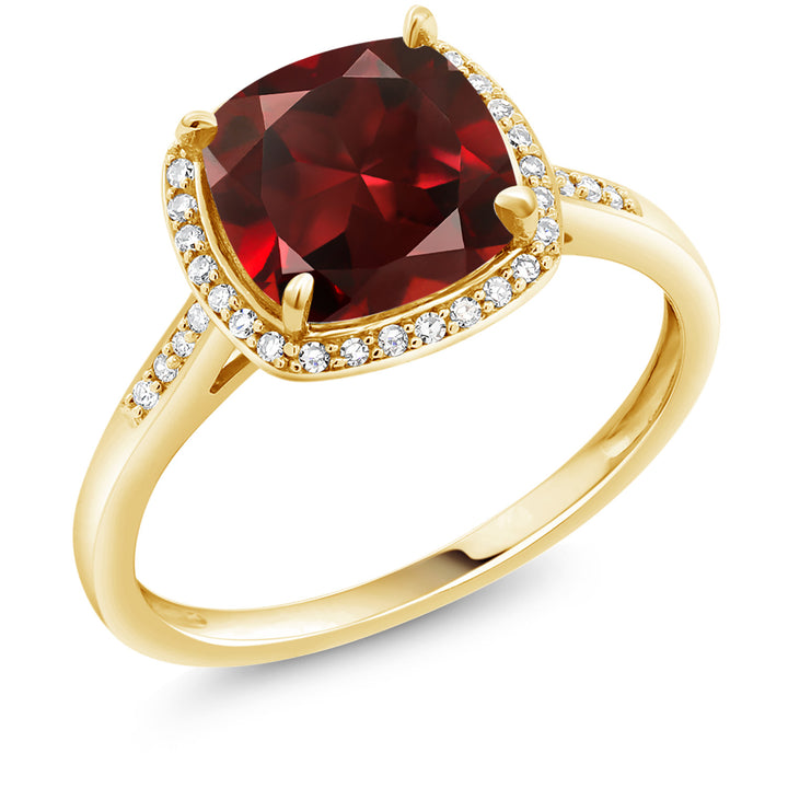 Garnet - January_5_Ring in 10K Yellow Gold