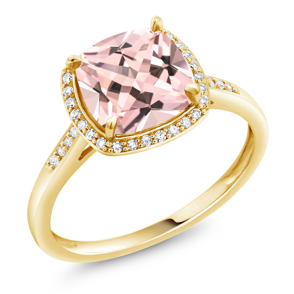 Nano Morganite - October_8_Ring in 10K Yellow Gold