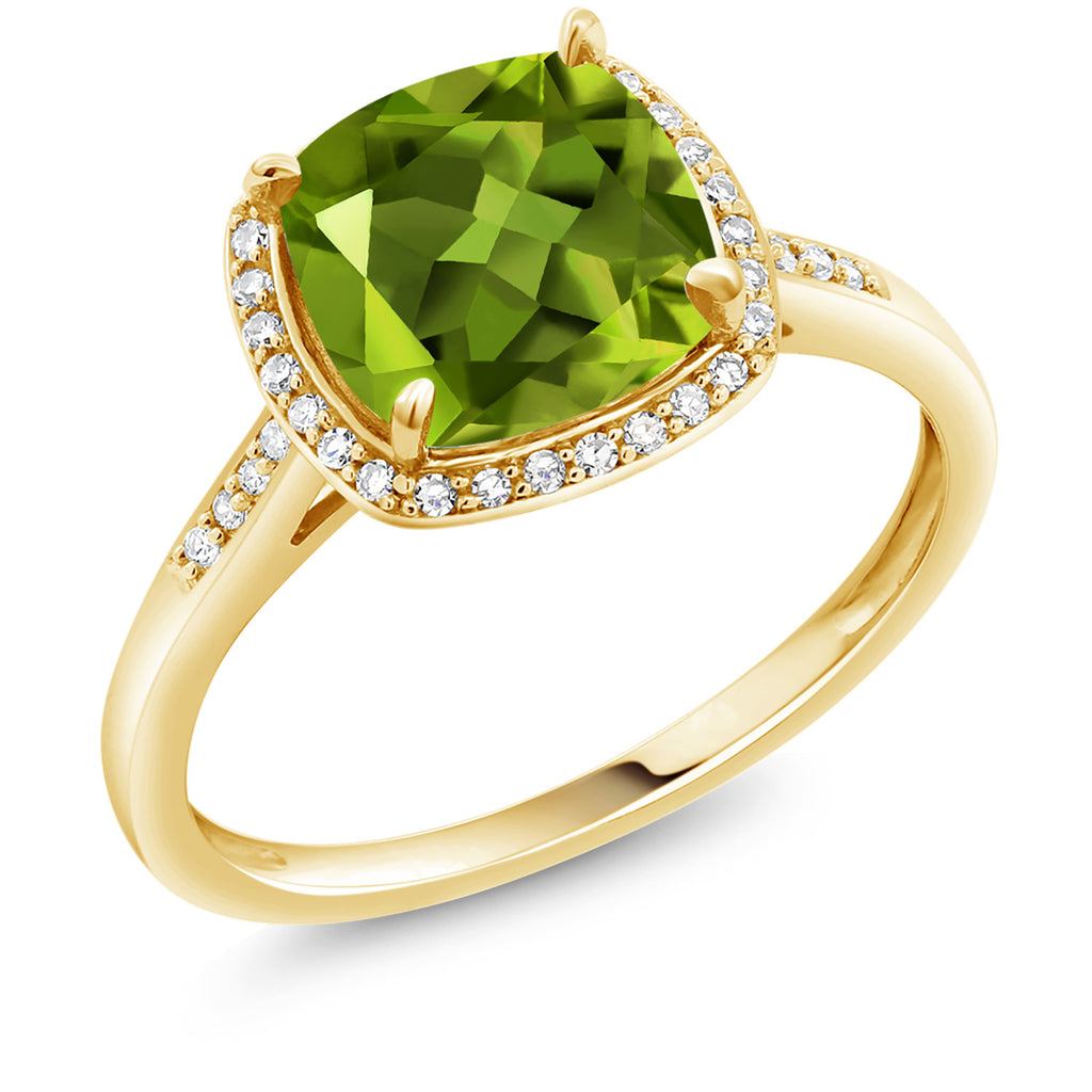 Peridot - August_9_Ring in 10K Yellow Gold