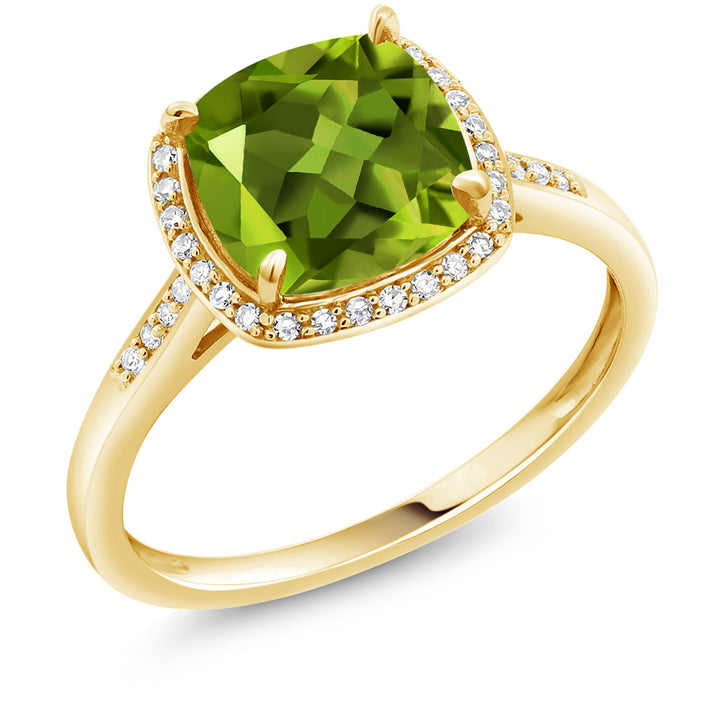 Peridot - August_5_Ring in 10K Yellow Gold
