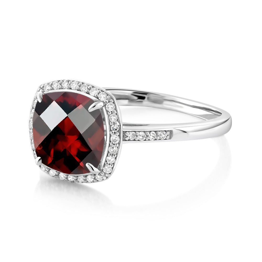 Ring in 10K White Gold