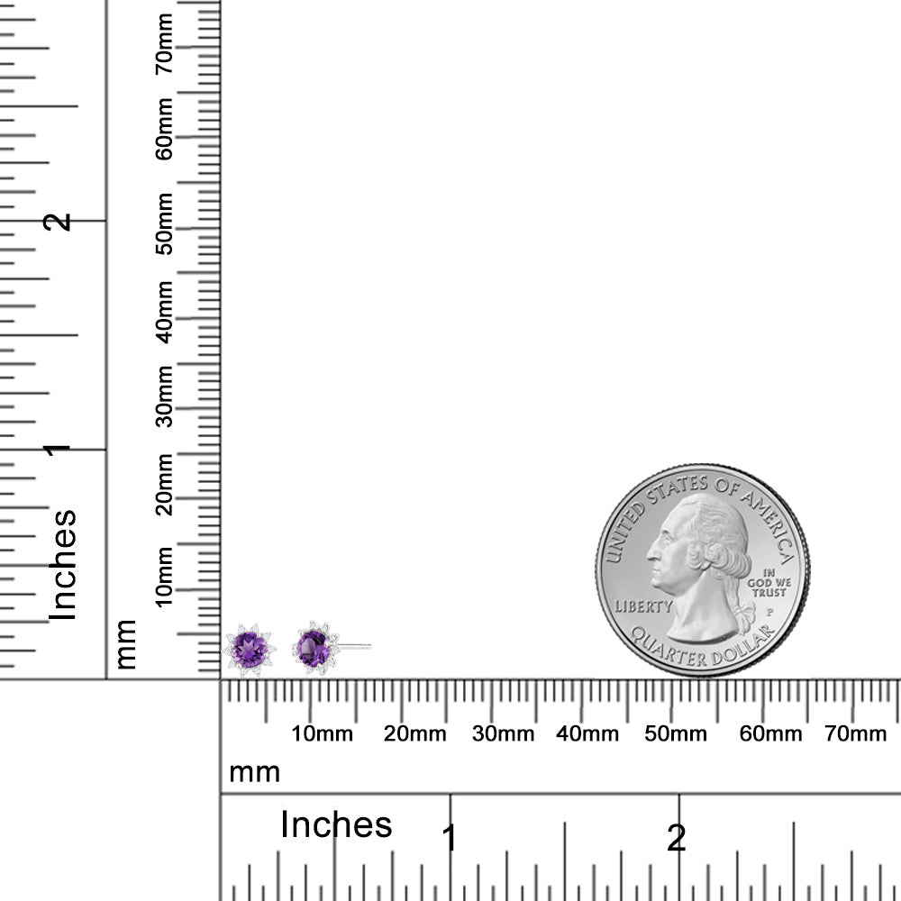 Amethyst_Earrings in 18K White Gold