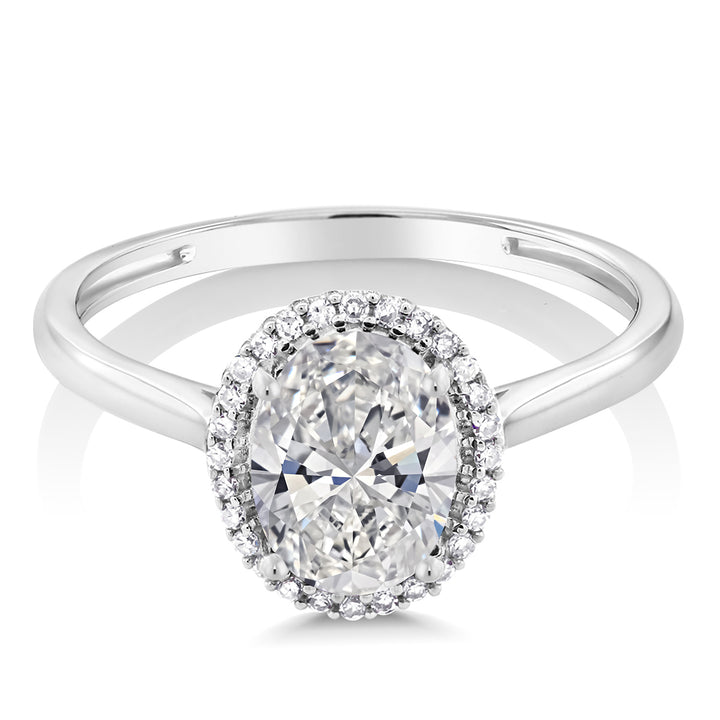 White Lab Grown Diamond_10_Ring in 10K White Gold