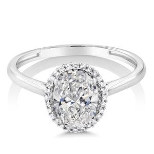 Ring in 10K White Gold