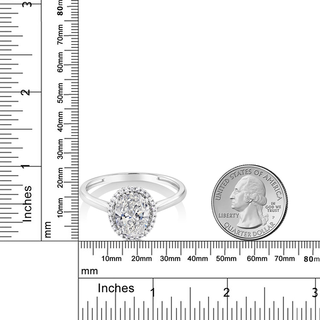 Ring in 10K White Gold
