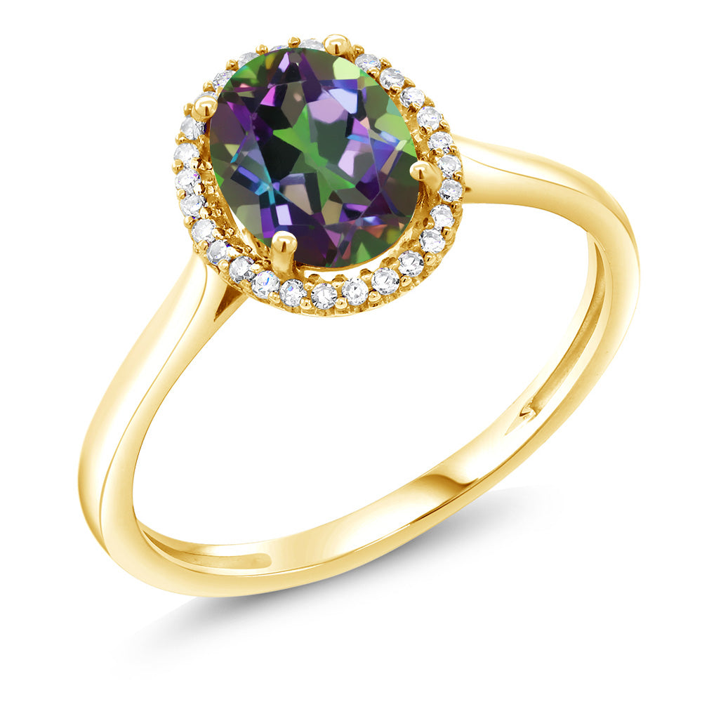Green Mystic Topaz_8.5_Ring in 10K Yellow Gold