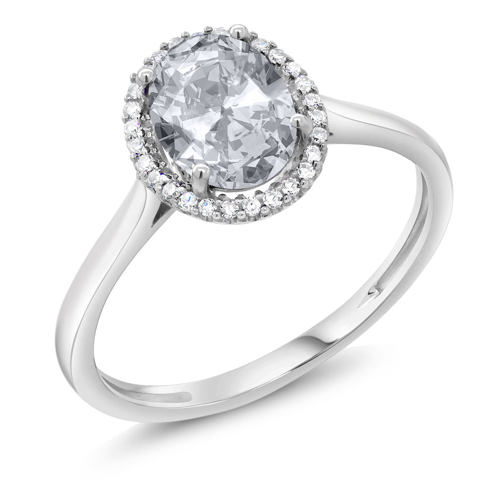 Topaz_8_Ring in 10K White Gold