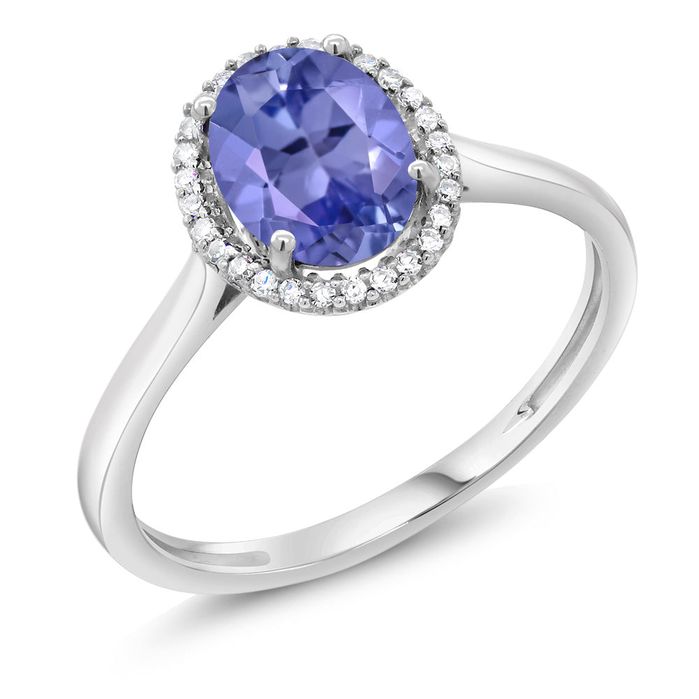 Tanzanite_9_Ring in 10K White Gold