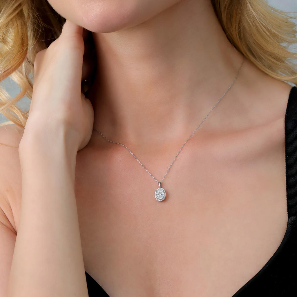 Pendant in 10K White Gold