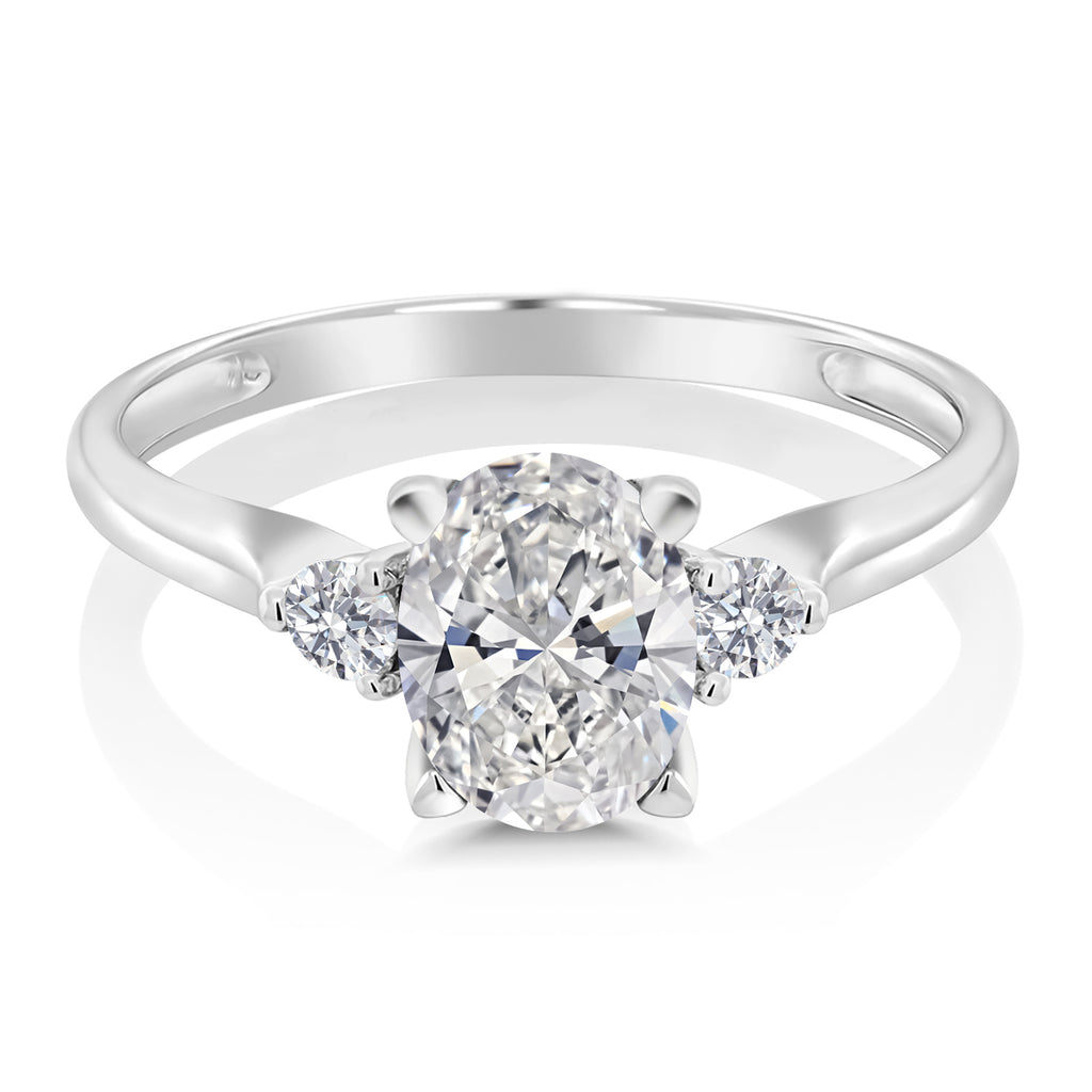 Ring in 10K White Gold