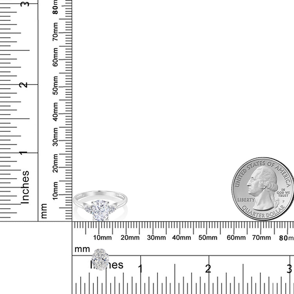 Ring in 10K White Gold